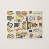 Alice in Wonderland,  Victoriaans Papier Doll Legpuzzel (Horizontaal)