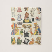 Alice in Wonderland,  Victoriaans Papier Doll Legpuzzel (Verticaal)