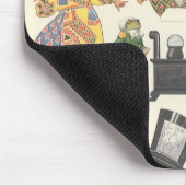 Alice in Wonderland,  Victoriaans Papier Doll Muismat (Hoek)