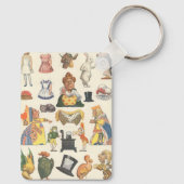 Alice in Wonderland, Victoriaans Papier Doll Sleutelhanger (Achterkant)