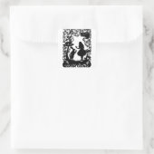 Alice in Wonderland Vierkante Sticker (Tas)