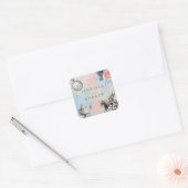 Alice in Wonderland Vierkante Sticker (Envelop)