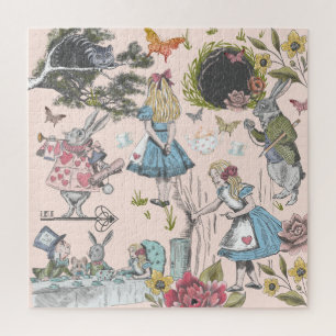 Alice in Wonderland Vintage, boerenkollage Legpuzzel
