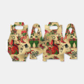 Alice in Wonderland Vintage Christmas Gold Foil Bedankdoosjes (Uitgevouwen)