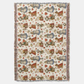 Alice in Wonderland Vintage Deken (Voorkant Verticaal)