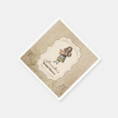 Alice In Wonderland Vintage Verhaal Bruidsdiner Servet (Hoek)