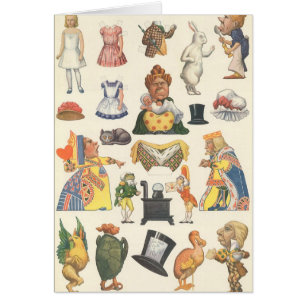 Alice in Wonderland, Vintage Victoriaanse papieren
