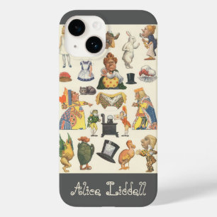 Alice in Wonderland, Vintage Victoriaanse papieren Case-Mate iPhone Case