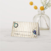 Alice in Wonderland Vintage Wedding Plaatskaartje (Voorkant)