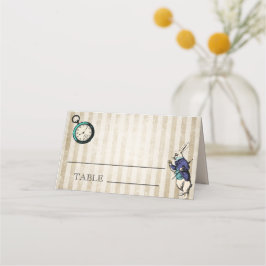 Alice in Wonderland Vintage Wedding Plaatskaartje