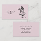 Alice in Wonderland Visitekaartje (Voorkant / Achterkant)