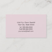 Alice in Wonderland Visitekaartje (Achterkant)