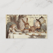 Alice in Wonderland Visitekaartje (Achterkant)