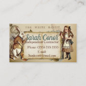 Alice in Wonderland Visitekaartje (Voorkant)