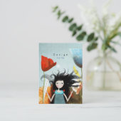 Alice in Wonderland Visitekaartjes (Staand voorkant)