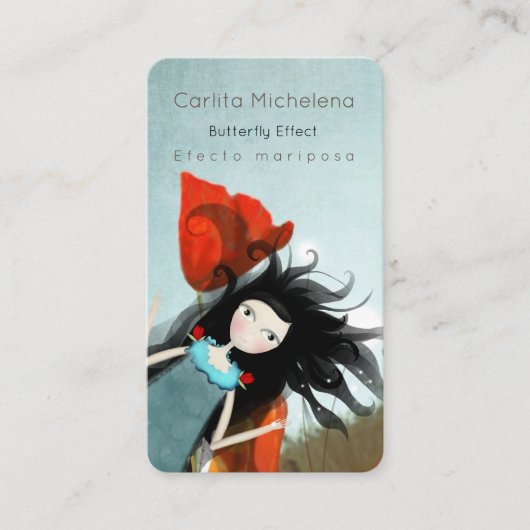 Alice in Wonderland Visitekaartjes (Voorkant)