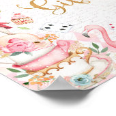 Alice in Wonderland, vogelkaarten en cadeaubonnen Poster (Hoek)