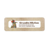 Alice in Wonderland Vrijgezellenfeest Etiket (Voorkant)