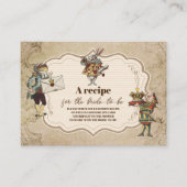 Alice in Wonderland  Vrijgezellenfeest Informatiekaartje (Voorkant)