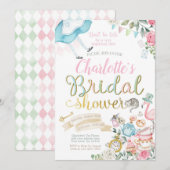 Alice in Wonderland Vrijgezellenfeest Kaart (Voorkant / Achterkant)