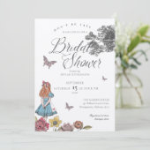 Alice in Wonderland  Vrijgezellenfeest Kaart (Staand voorkant)