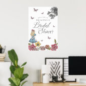 Alice in Wonderland  Vrijgezellenfeest Poster (Thuiskantoor)