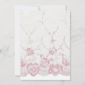 Alice in Wonderland Vrijgezellenfeest Tea Party Kaart (Achterkant)