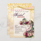 Alice in Wonderland Vrijgezellenfeest Tea Party no Kaart (Voorkant / Achterkant)