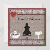 Alice in Wonderland Vrijgezellenfeest Tea Party no Kaart (Voorkant)