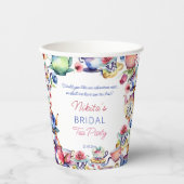 Alice in wonderland vrijgezellenfeest theefeest papieren bekers (Voorkant)