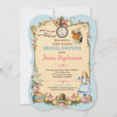 Alice in Wonderland vrijgezellenfeest uitnodiging  (Voorkant)