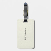 Alice in Wonderland W/Flamingo Adventure Quote Bagagelabel (Achterkant verticaal)