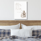 Alice in Wonderland W/Flamingo Adventure Quote Canvas Afdruk (Insitu (Slaapkamer))