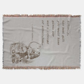 Alice in Wonderland W/Flamingo Adventure Quote Deken (Voorkant)