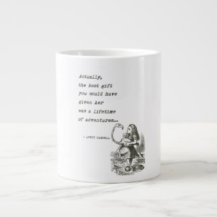 Alice in Wonderland W/Flamingo Adventure Quote Grote Koffiekop
