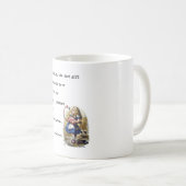 Alice in Wonderland W/Flamingo Adventure Quote Koffiemok (Voorkant rechts)