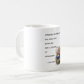 Alice in Wonderland W/Flamingo Adventure Quote Koffiemok (Voorkant links)