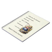 Alice in Wonderland W/Flamingo Adventure Quote Notitieboek (Linkerzijde)
