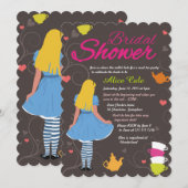 Alice in Wonderland waanzinnige theeparty vrijgeze Kaart (Voorkant / Achterkant)