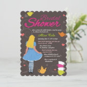 Alice in Wonderland waanzinnige theeparty vrijgeze Kaart (Staand voorkant)