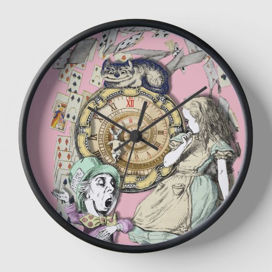 Alice in Wonderland Wall Clock, Originele Tekening (Voorkant)