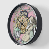 Alice in Wonderland Wall Clock, Originele Tekening (Hoek)