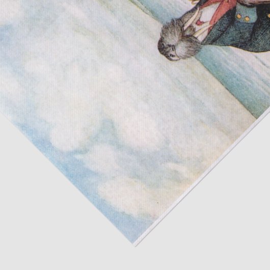 Alice in Wonderland Walrus ontwenningspagina Tissuepapier (Detail)