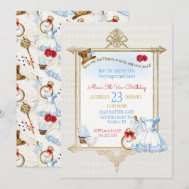 Alice in Wonderland Watercolor Kaart