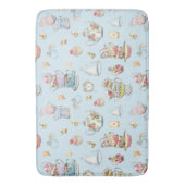 Alice in Wonderland Waterverf Blue Stripe Badmat (Voorkant Verticaal)