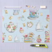 Alice in Wonderland Waterverf Blue Stripe Tissuepapier (Craft)