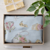 Alice in Wonderland Waterverf Blue Stripe Tissuepapier (Geschenk)