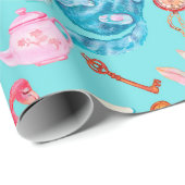 Alice in Wonderland Waterverf Cadeaupapier (Rol Hoek)