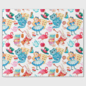 Alice in Wonderland Waterverf Cadeaupapier (Vlak)