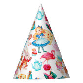Alice in Wonderland Waterverf Feesthoedjes (Voorkant)